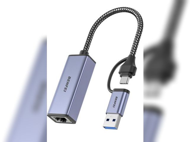 Lot 96-191768 - BENFEI USB 3.0 to Ethernet Adapter, USB C to RJ45 Gigabit LAN (1000Mbps) Network Adapter, Compatible...