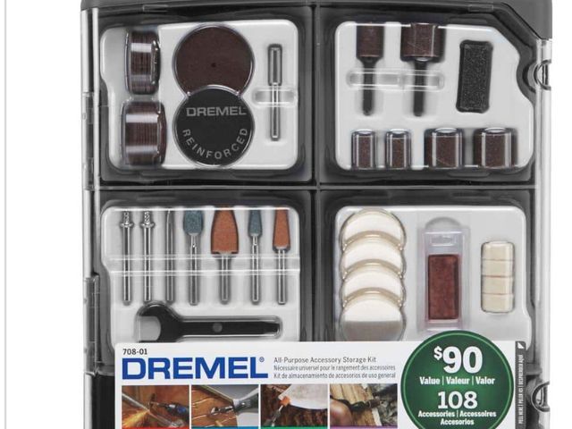 Lot 96-178286 - Dremel Rotary Tool All-Purpose Accessory
Kit

Appears unused. Only has half of the accessories