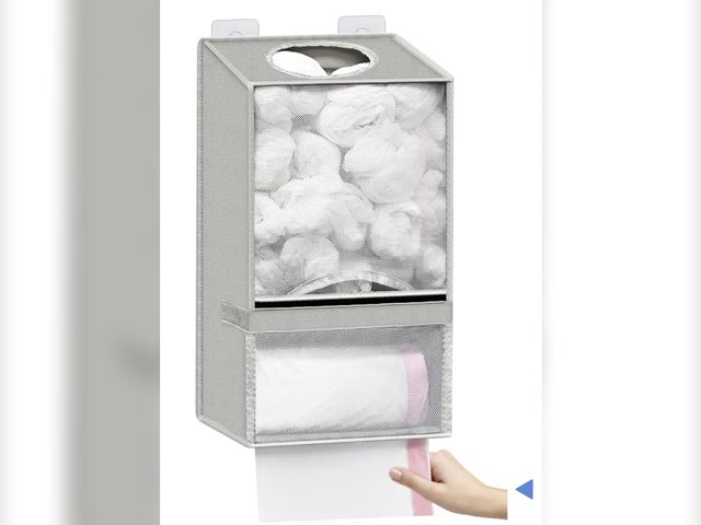 Lot 96-179038 - Wall Mount Plastic Bag Holder - Large Grocery Bag Holder for Shopping Bags, 2-in-1 Plastic Bag Organ...