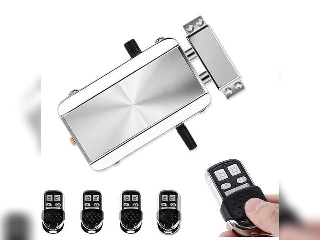 Lot 96-191010 - Remote Control Electronic Intelligent Door Lock, Smart Wireless Anti-Theft Home Security Keyless Dea...