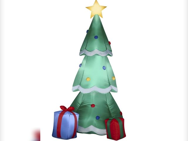 Lot 96-191695 - Airblown Christmas Tree with Presents New