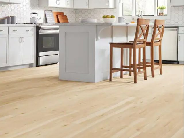 Lot 96-156917 - 639sq ft of TrafficMaster
Milo Valley Hickory 8 mm T x 8.03 in W Water Resistant Laminate Wood Floor...