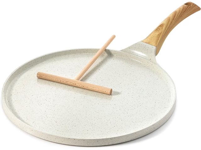 Lot 96-230704 - SENSARTE Nonstick Crepe Pan Ceramic Coating Pancake Pan White Natural Ceramic Coating Dosa Pan Panca...