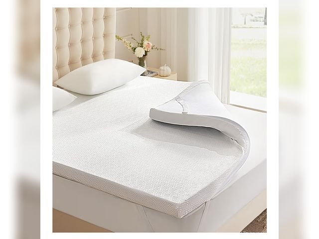 Lot 96-181264 - 3 Inch Memory Foam Mattress Topper King, Memory Foam Pad with Removable &amp; Washable Cover, Bed To...