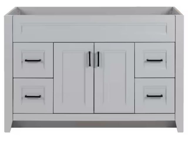 Lot 96-227905 - Home Decorators Collection Ridge 48 in. W x 22 in. D x 34 in. H Freestanding Bath Vanity Cabinet wit...