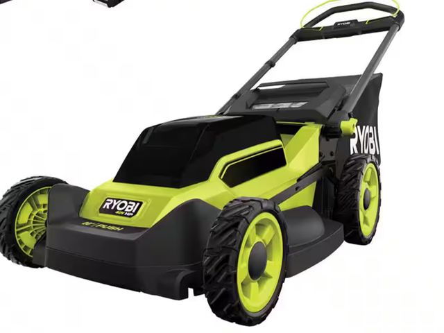 Lot 96-172692 - RYOBI
40V HP Brushless 20 in. Cordless Battery Walk Behind Push Lawn Mower
Comes with charger, no ba...