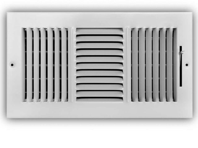 Lot 96-163532 - Everbilt 12 in. x 6 in. 3-Way Steel Wall/ Ceiling Register in White
New