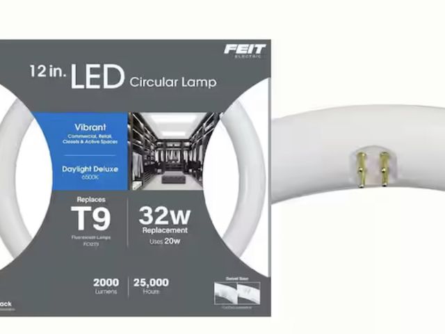 Lot 96-212098 - Feit Electric
20-Watt 12 in. T9 G10q Type A Plug and Play Linear Circline LED Tube Light Bulb, Dayli...