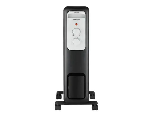Lot 96-178343 - Black 1500W Electric 3 Speed Oil-Filled Radiant Space Heater for Medium Room New