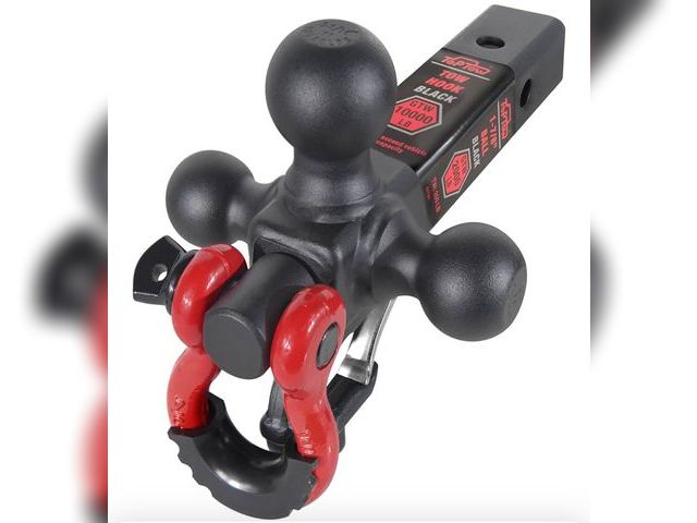 Lot 96-170605 - Appears to be Trailer Hitch Tri-Ball Hitch Mount w/Matte Black Triple Hitch Balls 1-7/8-inch, 2-inch...