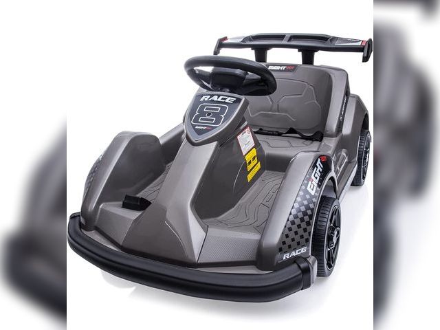 Lot 96-185754 - HONEY JOY Electric Go Kart, 6V Battery Powered Ride On Racing Car w/Remote Control, Safety Belt, Slo...