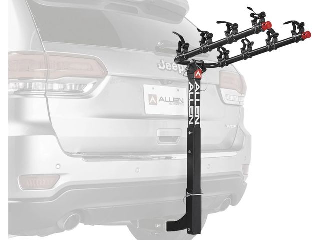 Lot 96-176954 - Allen Sports Deluxe 4-Bicycle Hitch Mounted Bike Rack Carrier, Model 542RR, Black
Appears Unused
Msr...