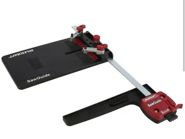 Lot 96-179970 - Milescraft SawGuide for Circular Saws and Jig Saws appears on used, loose hardware in box