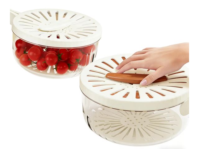 Lot 96-190997 - Vegetable Washer, Fruit Washing Bowl With Strainer, 2 In 1 Drainer, Bilayer Collapsible Fruit Cleane...