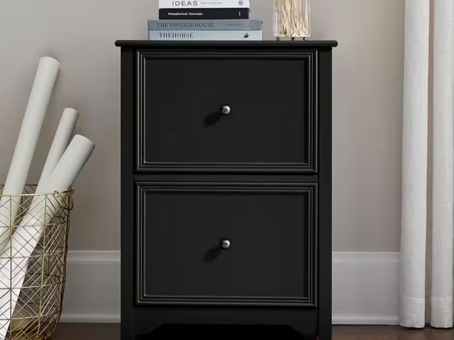 Lot 96-179681 - Home Decorators Collection
Bradstone 2 Drawer Charcoal Black File Cabinet MSRP $199.99 New, some min...