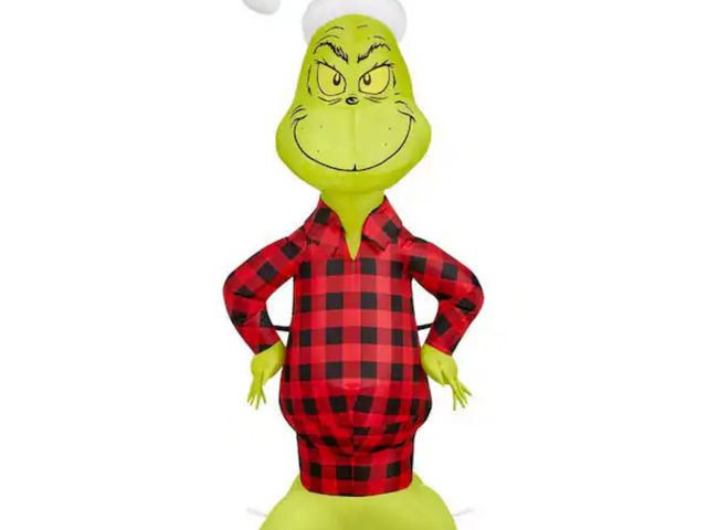 Lot 96-192972 - 4Ft Grinch Pj Inflatable 
New