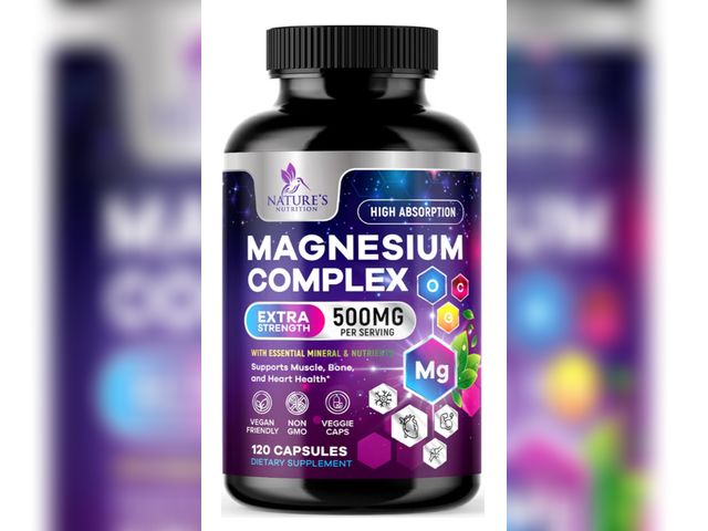 Lot 96-230720 - Magnesium Complex Supplement - Magnesium 500 mg Per Serving - 4 in 1 High Absorption Blend - 100% Ch...