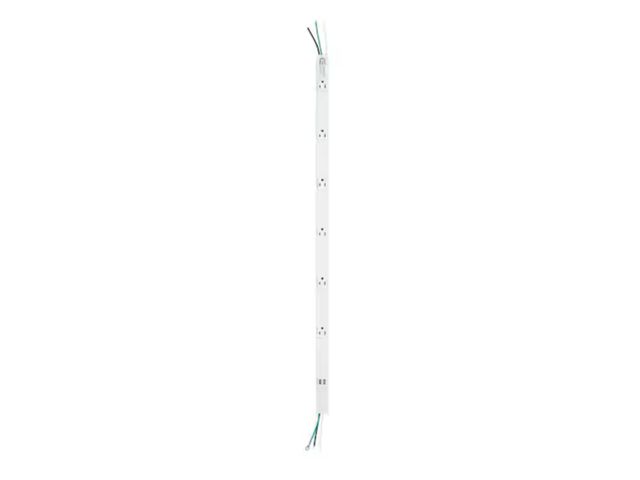 Lot 96-163652 - Commercial Electric Cordless 6-Outlet Power Strip with 2 USB-A Ports, White New