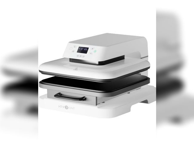 Lot 96-170214 - HTVRONT Auto Heat Press Machine for T Shirts - 15x15 Smart T Shirt Press Machine with Auto Release -...