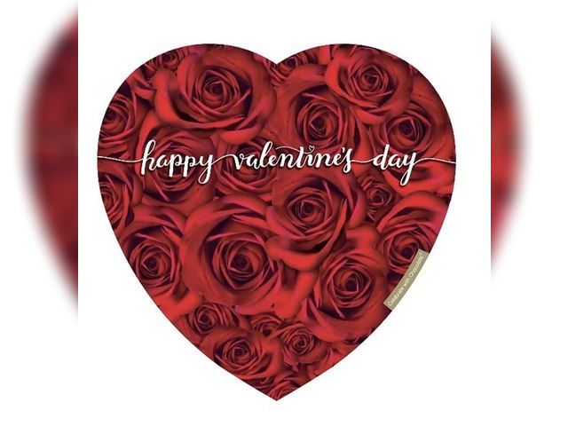 Lot 96-201479 - Valentine Chocolates Red Wrap Heart Box EXP 5/27 New