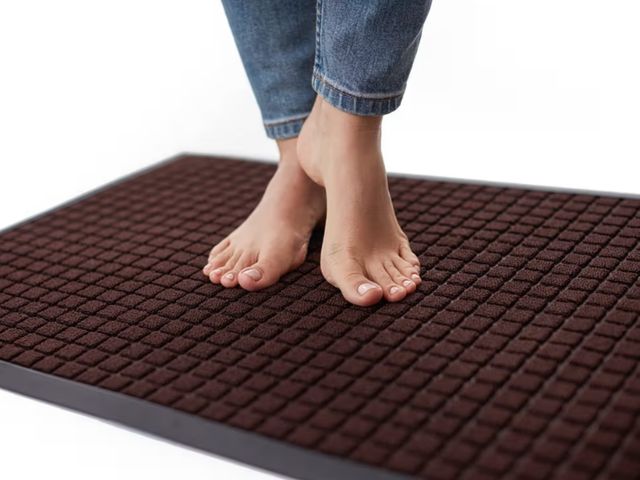 Lot 96-190667 - GORILLA GRIP 100% Waterproof All-Season WeatherMax Doormat, 47x35, US Designed Natural Rubber, Stain...