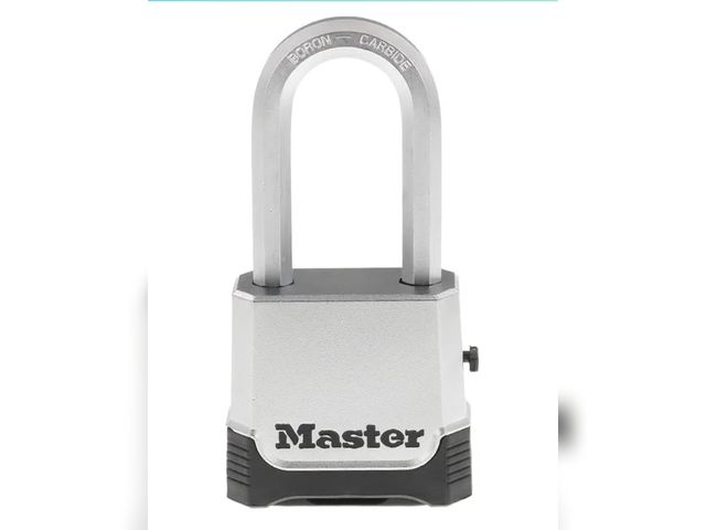 Lot 96-167017 - Master Lock Silver Outdoor Combination Lock, Heavy Duty Weather Resistant Padlock with Resettable Co...