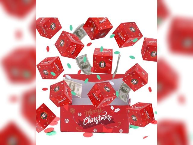 Lot 96-190793 - BABORUI Money Surprise Box - Christmas Gift with Confetti Explosion for Women, Men, and Kids
New