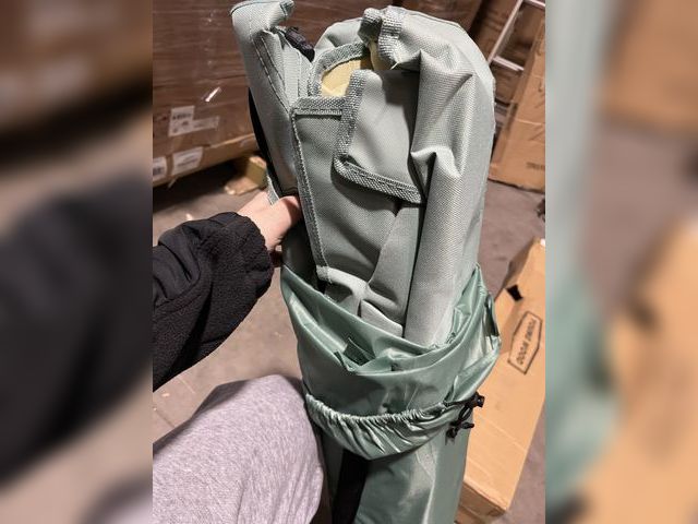 Lot 96-181053 - YOUNG WOOD Portable Camping Chair Beach Chair, Blue
with Shade Canopy, Fold Lightweight, Oversized f...