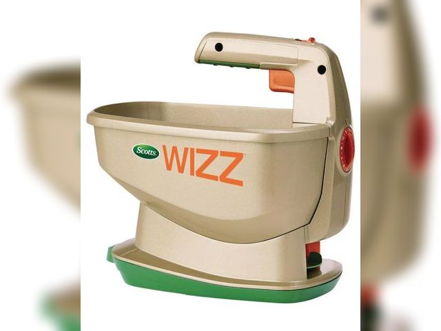 Lot 96-192443 - Scotts Wizz Spreader Holds up to 2,500 sq. ft. of Product, Handheld Spreader for Grass Seed, Fertili...