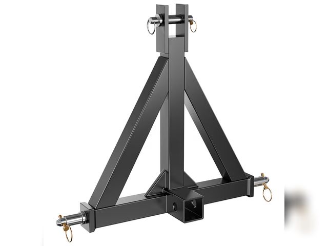 Lot 96-188223 - 3 Point Trailer Hitch with 2" Receiver for Category 1, 3 Pt Tractor, Heavy Duty Quick Hitch Drawbar ...