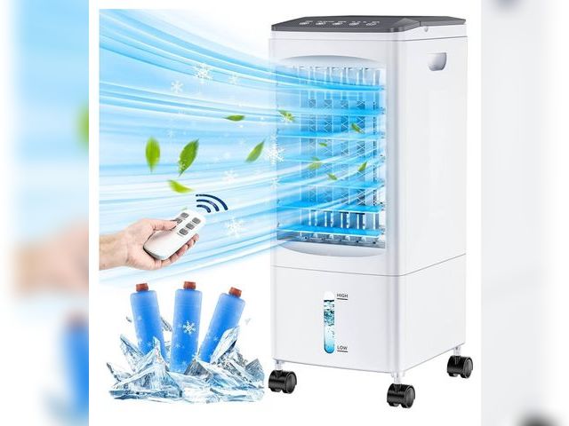 Lot 96-159469 - Portable Air Conditioners, Evaporative Air Cooler, Portable AC Cooling Fan w/ 3 Spds &amp; Cooling M...