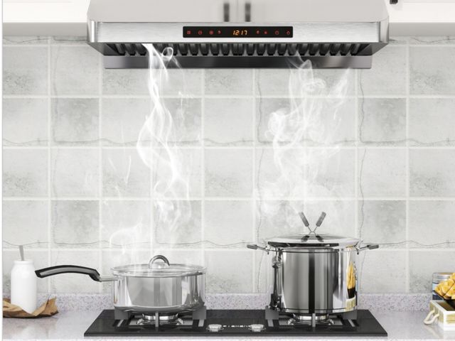 Lot 96-192529 - Costway FP10776US-SL 30 in. Under Cabinet Range Hood with Oil Collector 900 CFM Stainless Steel Kitc...