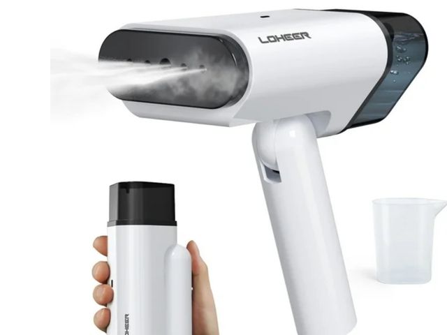 Lot 96-165322 - LOHEER Travel Steamer for Clothes 1000W , Foldable Handheld Garment Steamer Fabric Wrinkle Remover

...