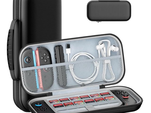 Lot 96-194391 - Carrying Case for NS Switch 2 (2025), Hard Shell Travel Case with 12 Game Card Slots, Portable Prote...