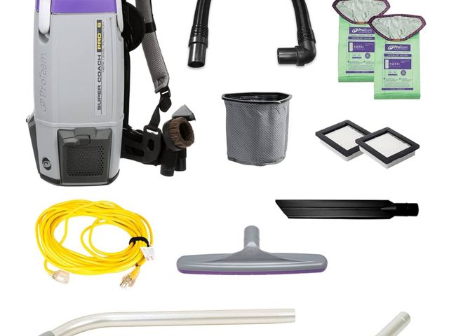 Lot 96-170140 - ProTeam Super Coach Pro 6 Backpack Vacuum Commercial MSRP $705
New