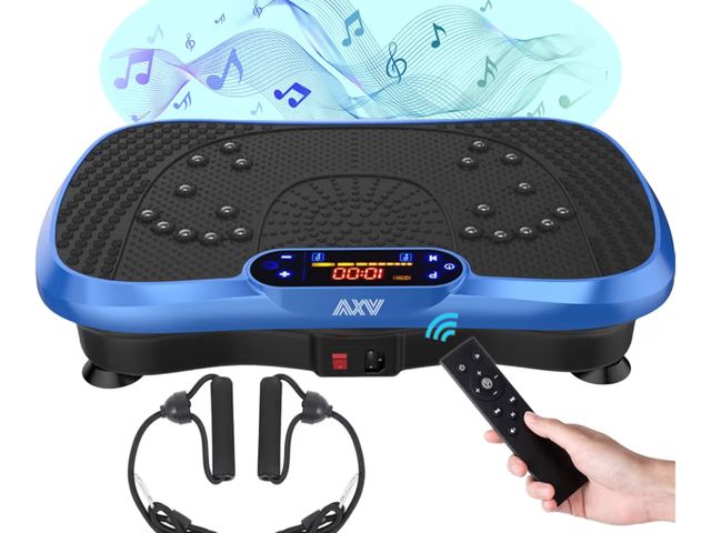 Lot 96-176040 - AXV Vibration Plate Fitness Platform Exercise Machine Vibrating Shaking Full Body Shaker Workout Vib...