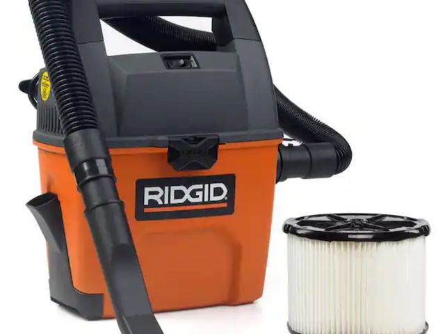 Lot 96-214311 - RIDGID
3 Gal. 3.5 Peak HP Handheld Shop Vacuum Wet Dry Vac with RIDGID SWEEP Dust Pan, Filter, Hose ...