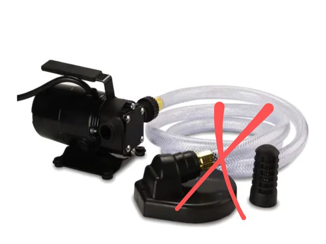 Lot 96-191058 - Everbilt EBTP1 1/10 HP Non-Submersible Self-Priming Transfer Pump, used, incomplete, missing hose, s...