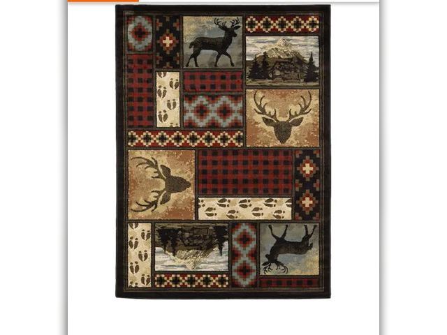 Lot 96-166113 - Home Decorators Collection Valor Multi 5 ft. x 7 ft. Area Rug MSRP $141.90 New