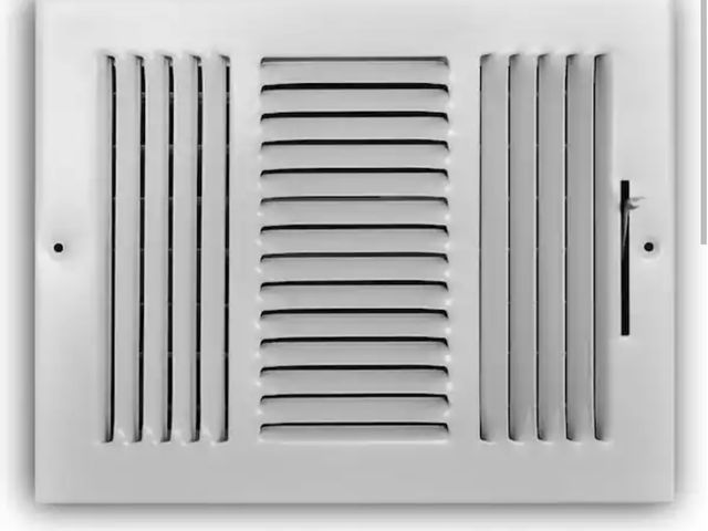 Lot 96-227681 - Bundle of 3 Everbilt 10 in. x 8 in. 3-Way Steel Wall/Ceiling Register in White New