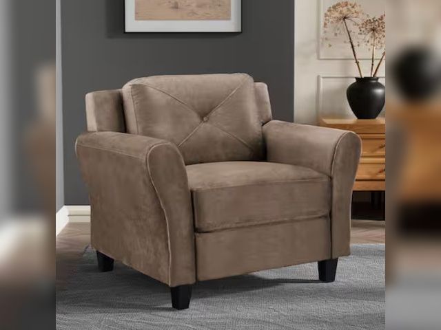 Lot 96-160477 - Lifestyle Solutions Harvard Brown Microfiber with Round Arm Chair MSRP $166
New
