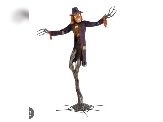 Lot 96-183631 - 15 ft. Gruesome Grounds Giant-Sized Animated LED Worricrow Scarecrow New MSRP $299