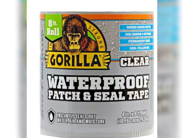 Lot 96-174144 - Gorilla Waterproof Patch and Seal Tape Clear
Unsure if any has been used or not.