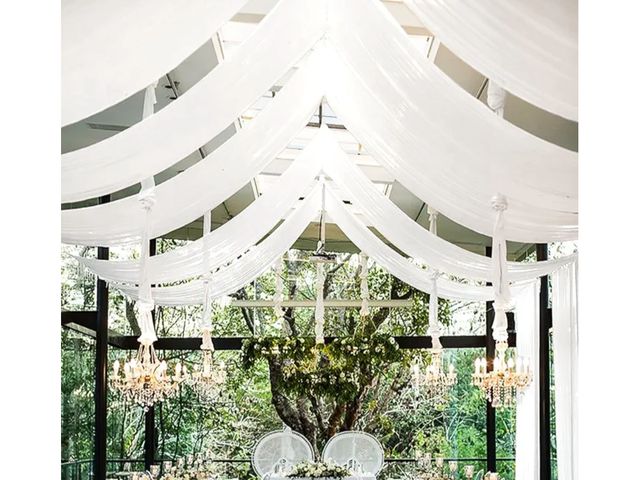 Lot 96-164222 - 6 Panels White Ceiling Drapes for Wedding 5ftx30ft Ceiling Drapes Polyester Arch Draping Sheer Curta...
