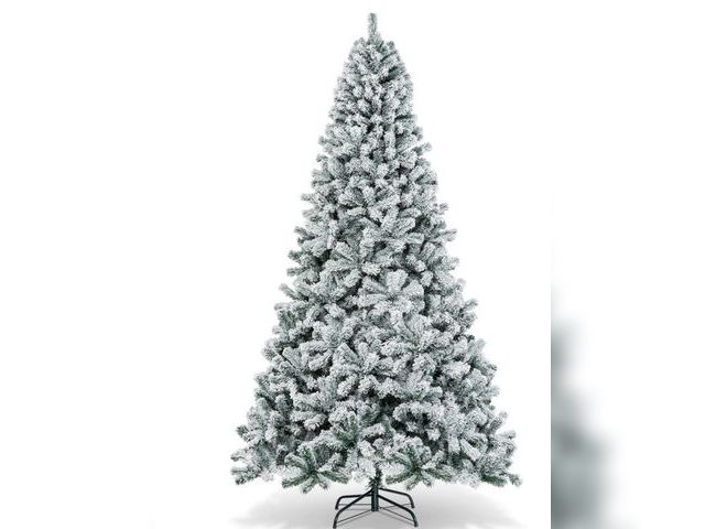 Lot 96-192327 - Snow Flocked Hinged Artificial Christmas Tree Unlit Metal
New