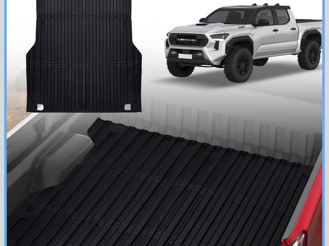 Lot 96-188110 - Truck Bed Mat for 2024 2025 2026 Toyota Tacoma, 5FT Rubber Bed Mats for Tacoma Pickup Truck Cargo Ma...