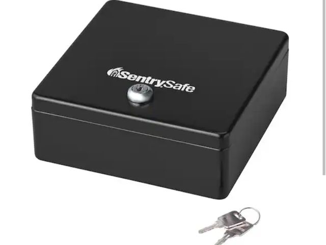 Lot 96-181848 - SentrySafe 
0.07 cu. ft. Money Safe Cash Box New