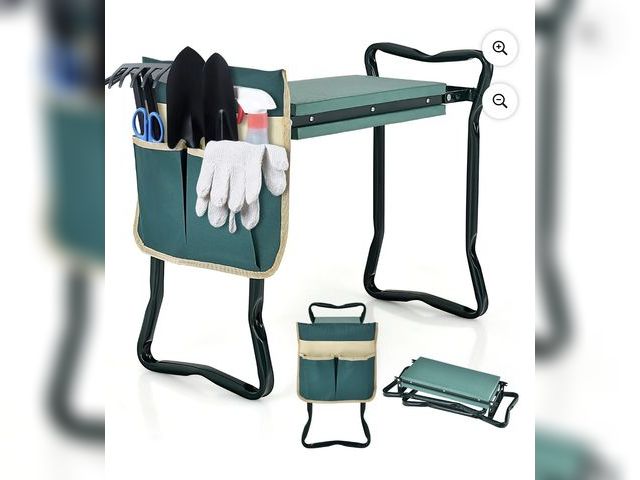 Lot 96-227603 - H> Garden Kneeler and Seat, Foldable Garden Stool Heavy Duty Gardening Bench for Kneeling and Sit...