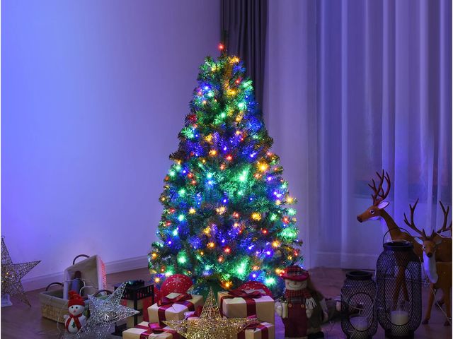 Lot 96-192225 - Costway 4Ft Pre-Lit Artificial Christmas Tree Hinged 100 LED Lights
New