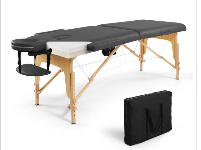 Lot 96-211094 - CAPHAUS 84 in. Black Memory Foam
Massage Table with Foldable Legs MSRP $213

New